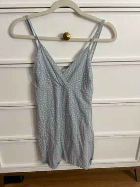 Brandy Melville Pale Blue Floral Cami Slip
